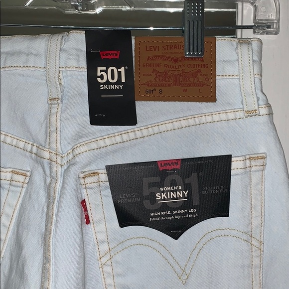 NWT Levi's 501 Premium Skinny Jeans - Picture 9 of 9